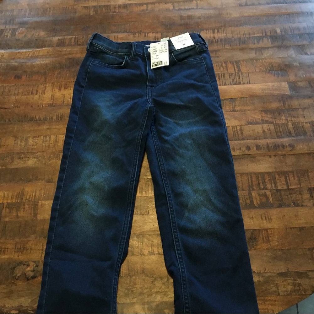 Dark Blue Slim Fit Boys Denim Jeans